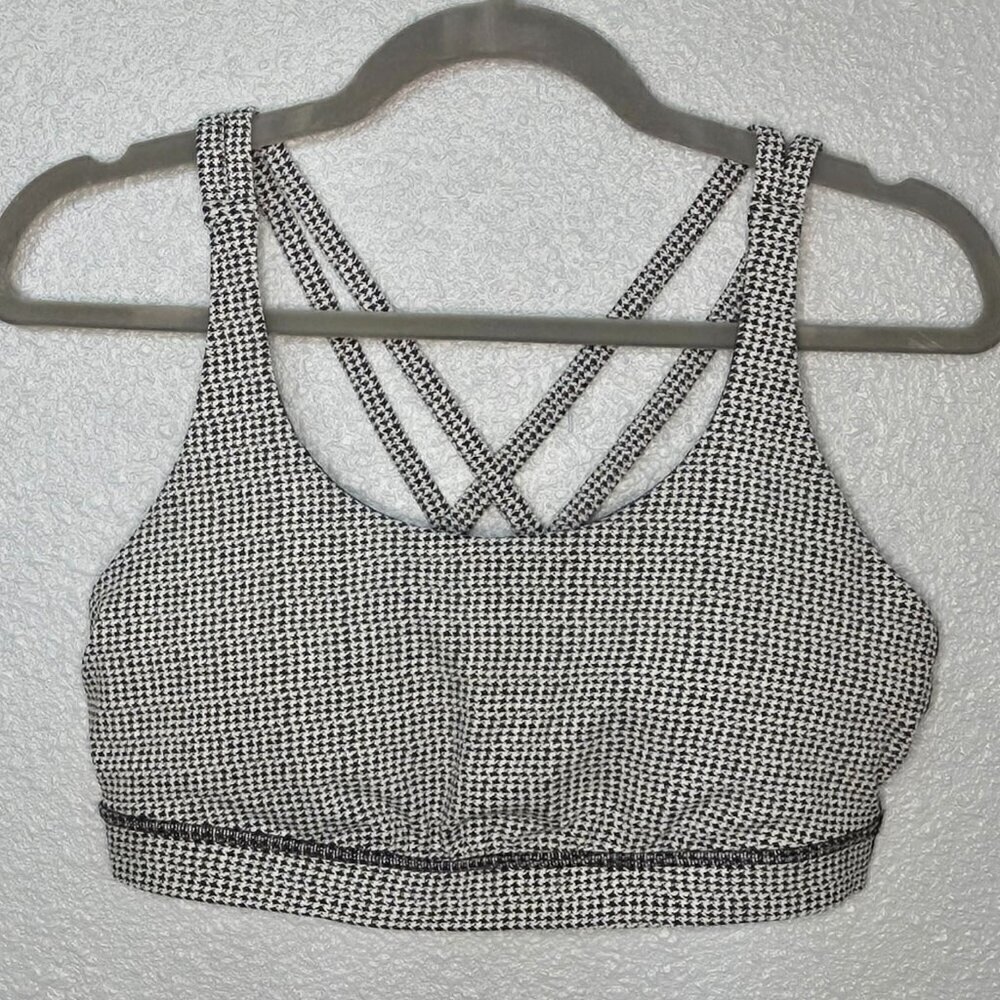 Lululemon Energy Bra - 12 Houndstooth